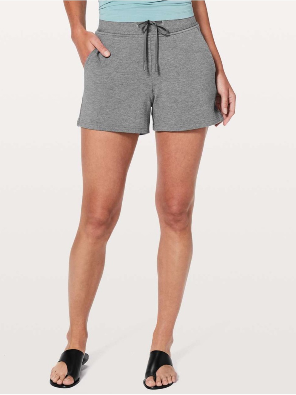 Lululemon Every Moment Short *3.5" in
Heathered Mod Medium Grey / Slate